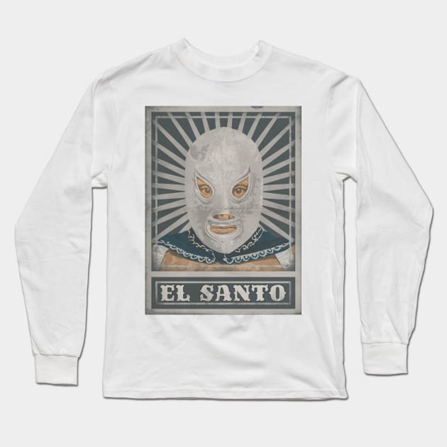 El Santo Poster Long Sleeve T-Shirt by TheManito